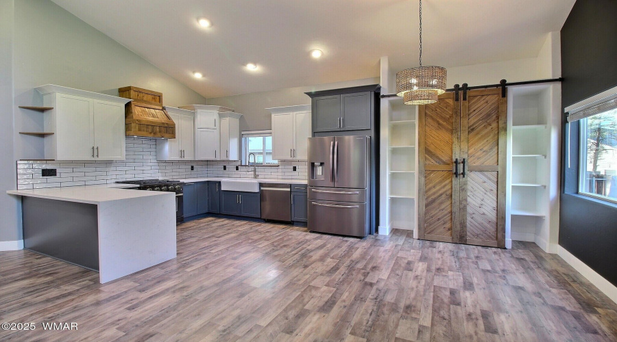 Kitchen and dining area