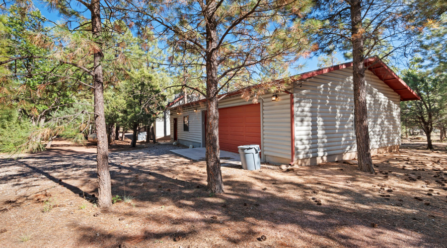 Garage and game area