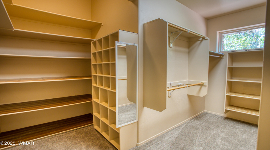 Primary closet