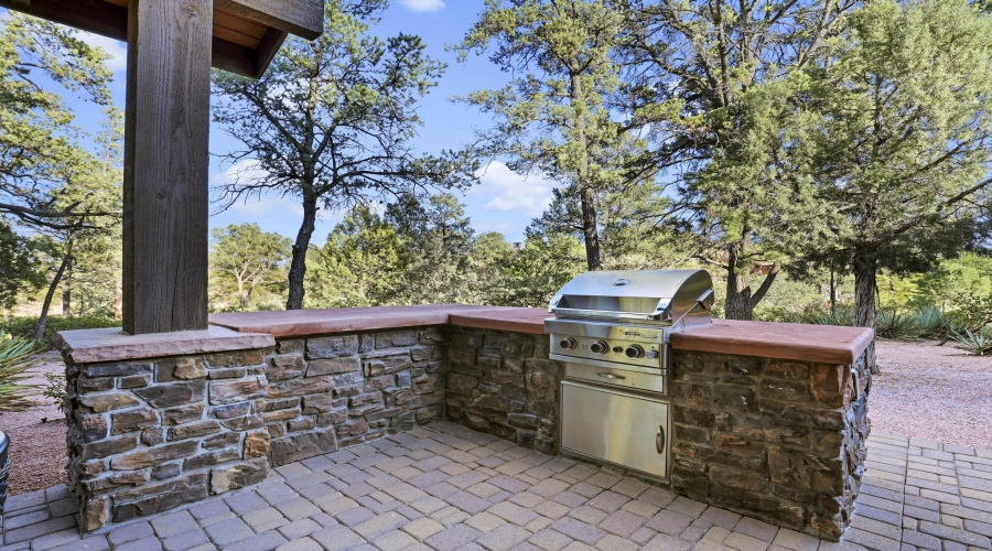 Built in BBQ
