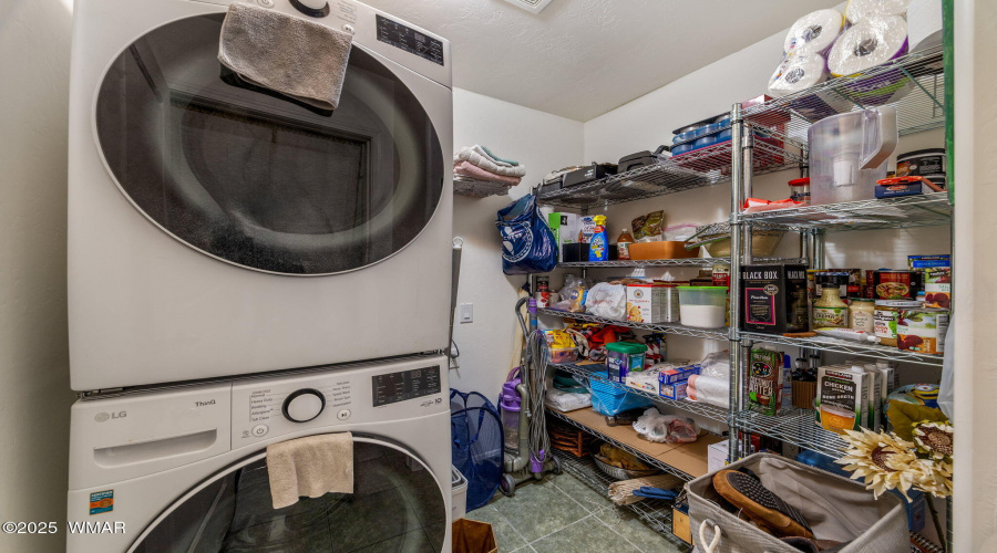 Laundry room with storage