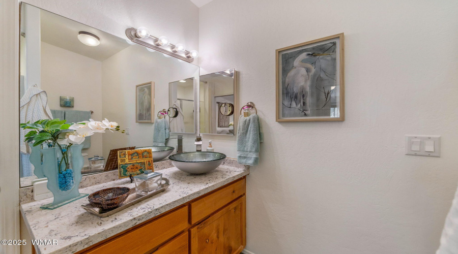 Custom sinks in guest bath