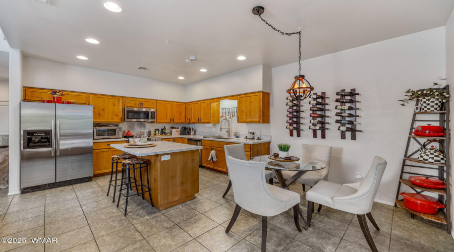 Dining facing kitchen