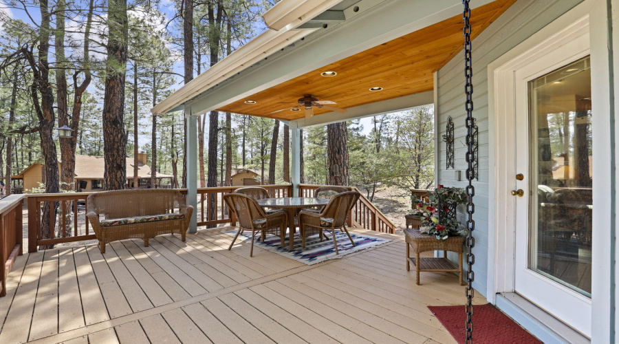 Deck and covered patio