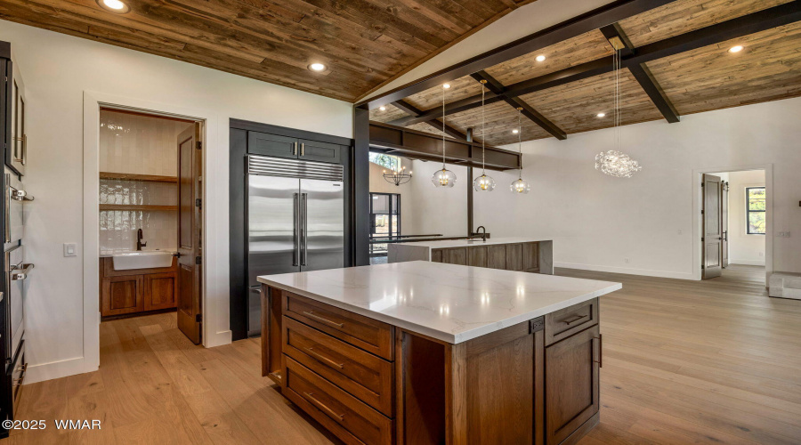 Kitchen to Butler Pantry and Dining