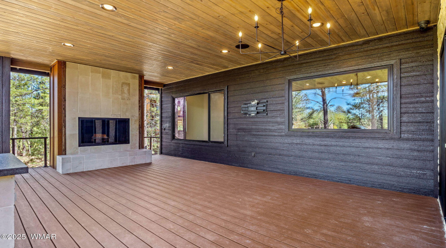 Outdoor Main Level Deck Fireplace