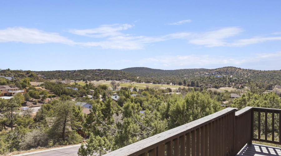 VIEW FROM FRONT DECK