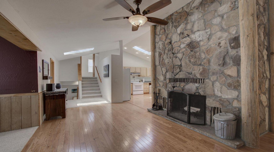 ROCK FIREPLACE VIEW