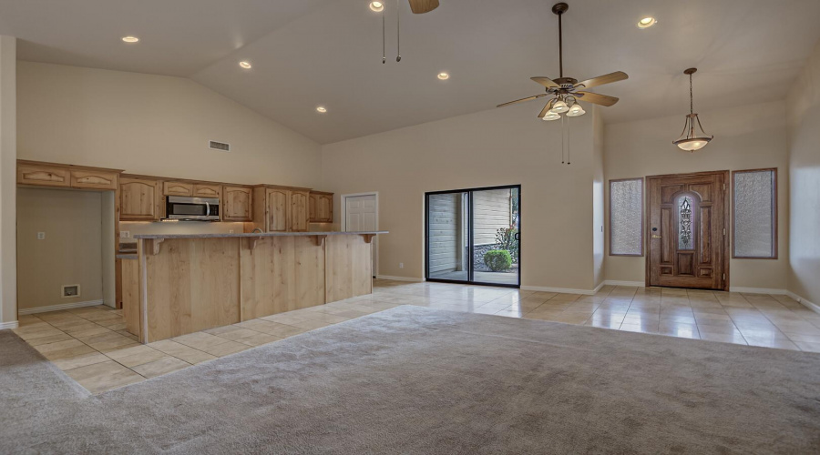Open kitchen & living room
