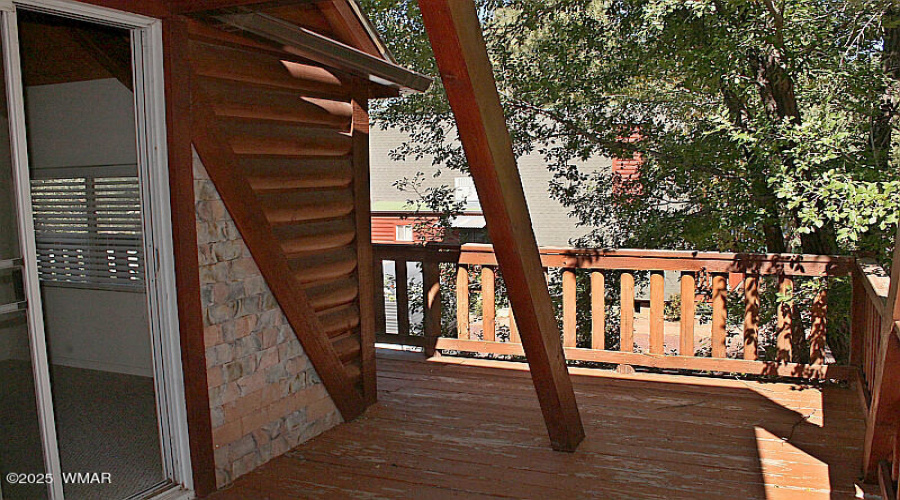 Upstairs Front Deck