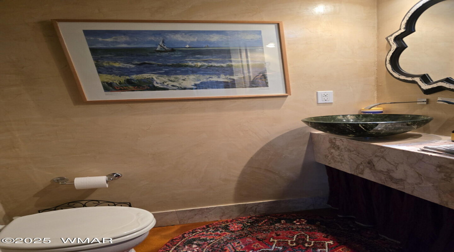 down stairs half bath
