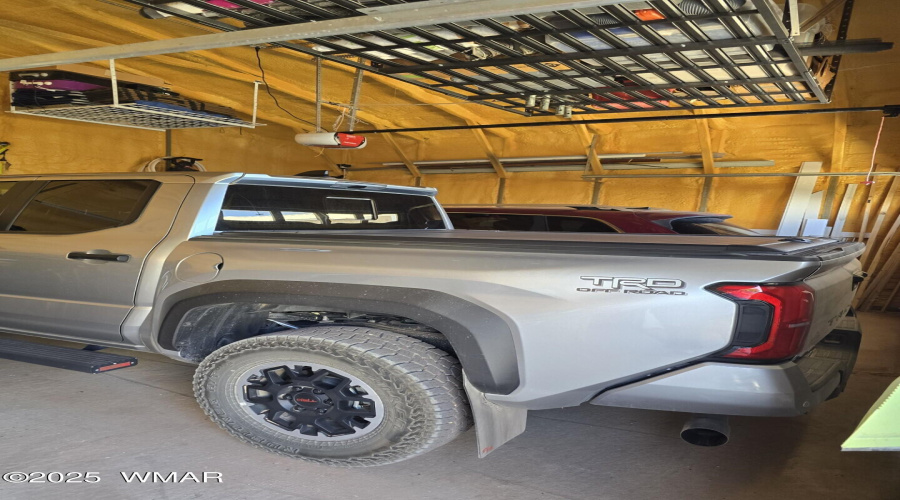 Inside garage