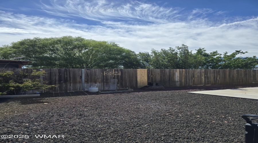 Back yard fence