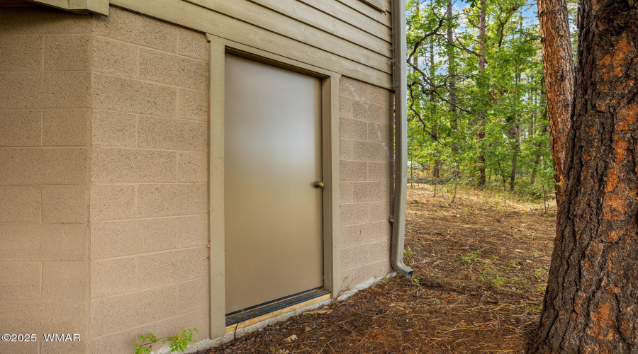 Service Door to Garage