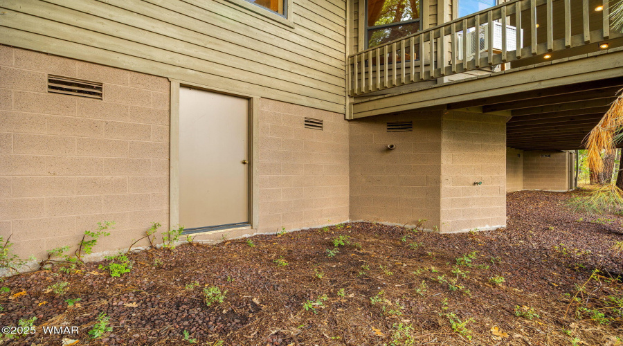 Service Door to Garage