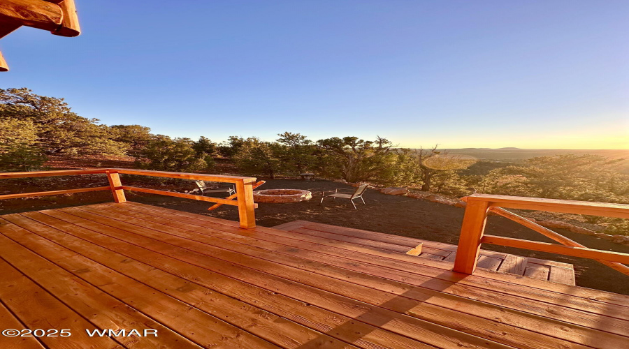 Back deck with views!