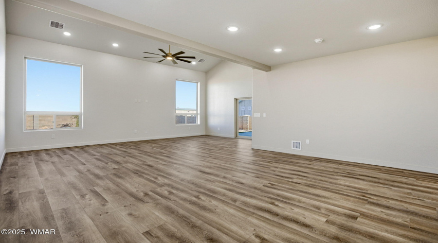 Kitchen into great room