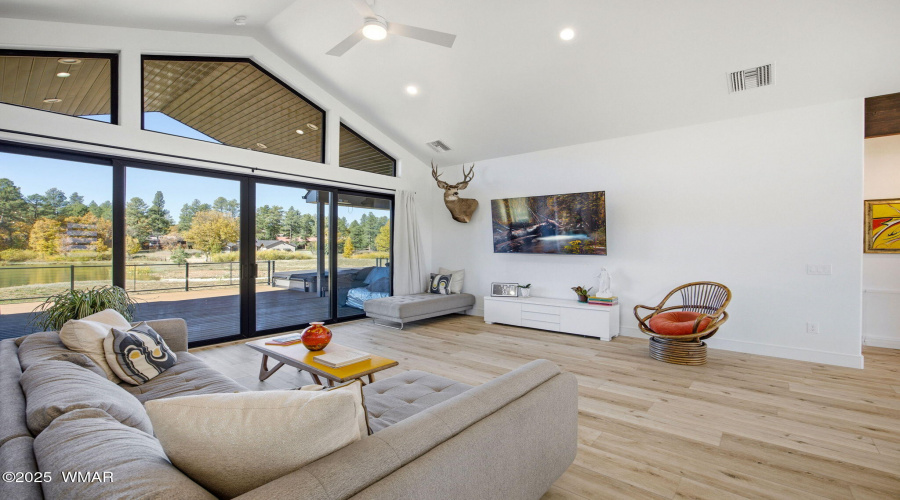 Living Room With Lake View