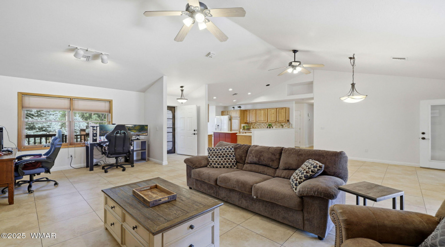 Office Area within Living Room