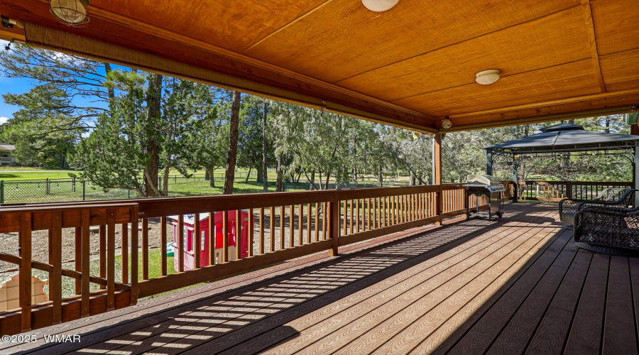 Covered Deck at Back of Home