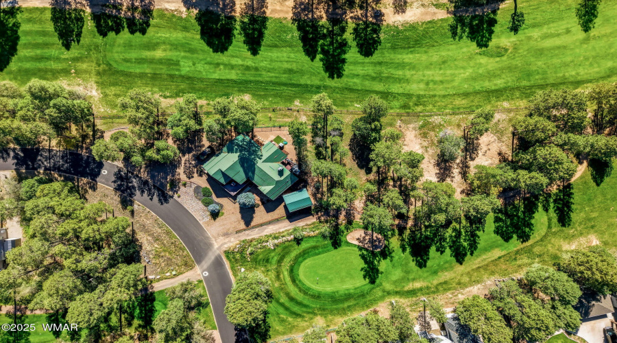 Aerial View of Home & Fairway