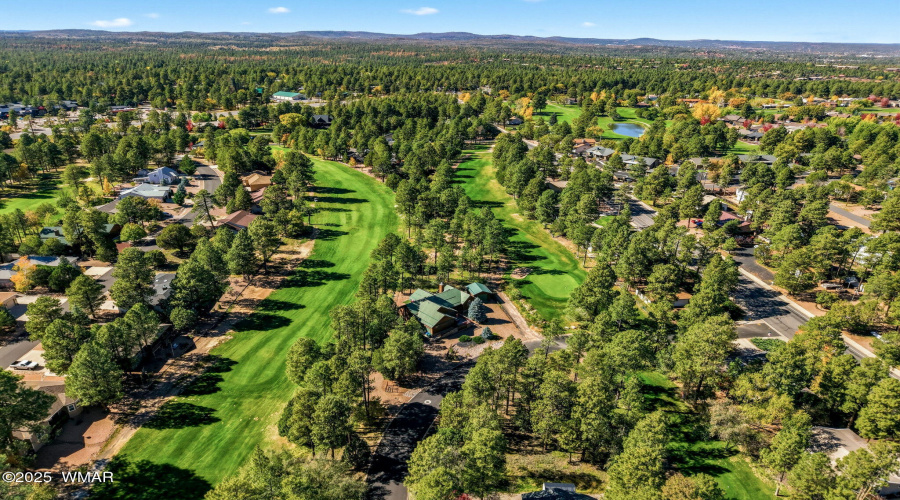 Aerial View of Neighborhood & Fairway
