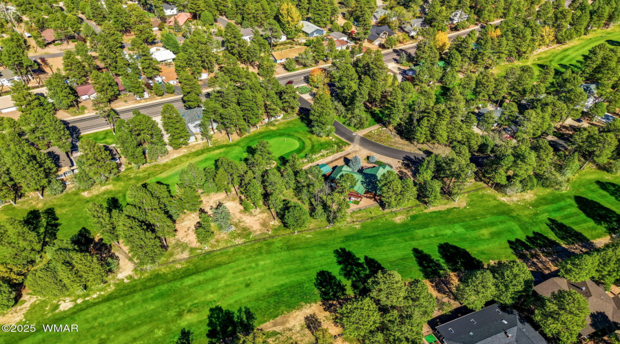 Aerial View of Neighborhood & Fairway