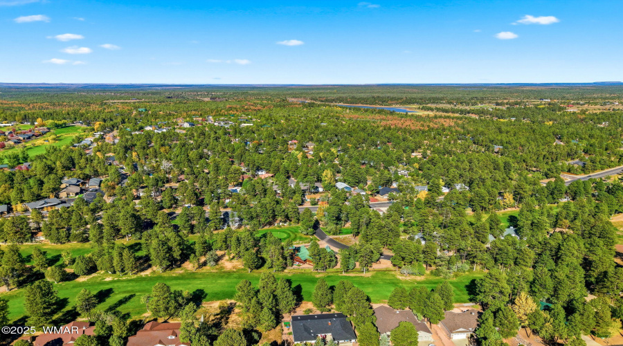 Aerial View of Neighborhood & Fairway