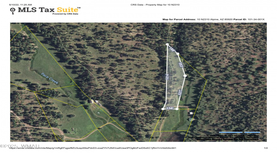 AERIAL Property Map for 10 CR N2310