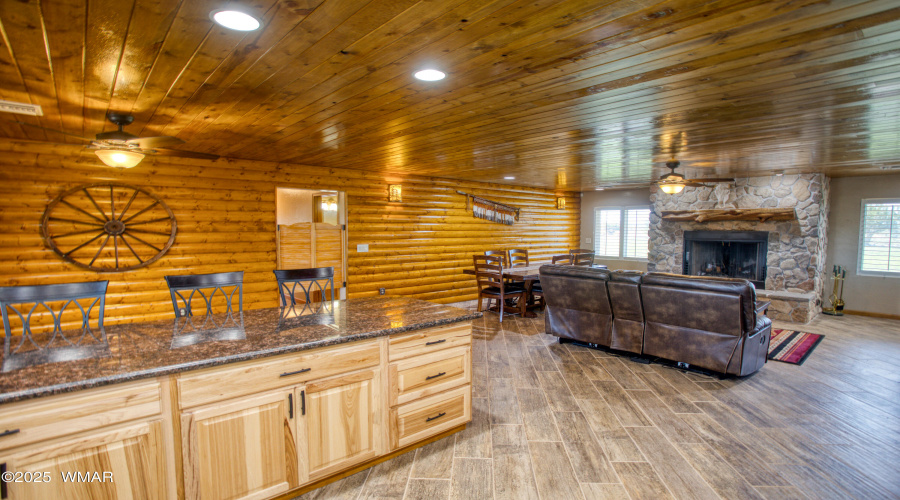 Main Kitchen to Living