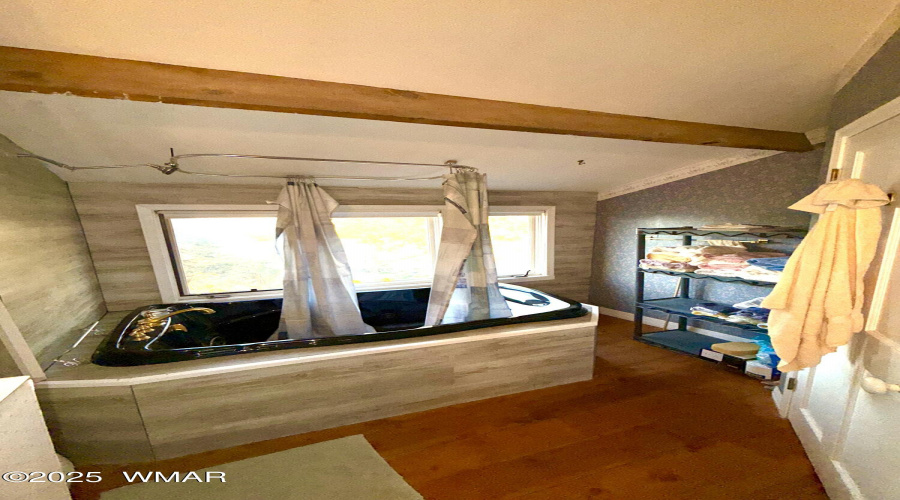 Large pantry storage on right.