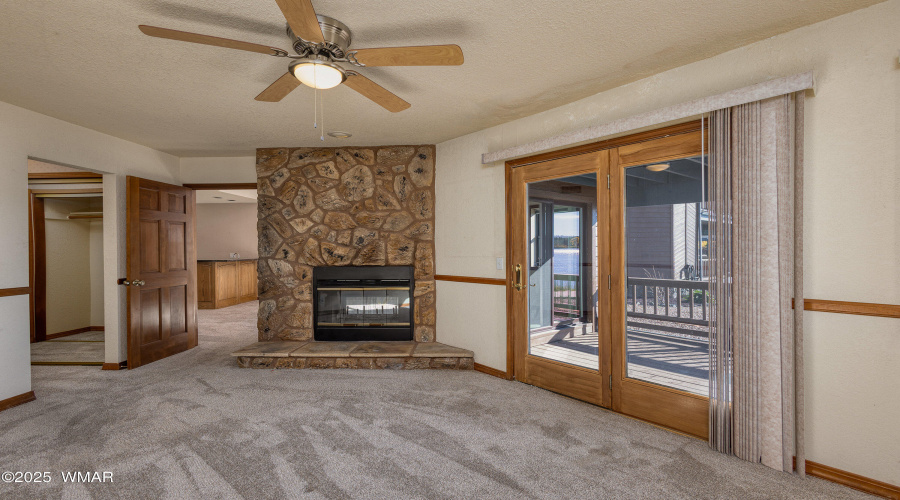 downstairs bedroom towards living.