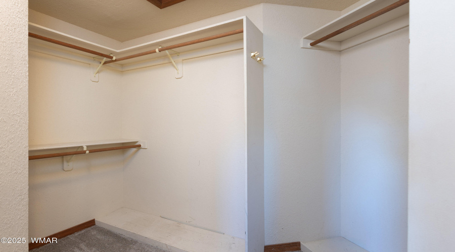upstairs bedroom walk in closet